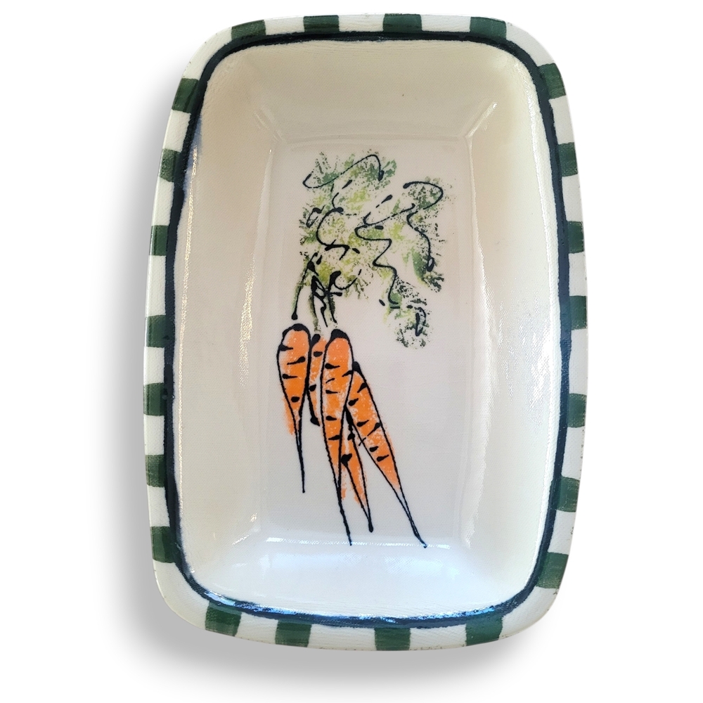 Susan Robertson Pottery Carrot Dish Canada Handmade Signed